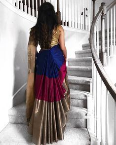 Style Saree Draping, Lengha Skirt, Draping Styles, Drape Sarees, Half Saree Lehenga, Saree Bollywood