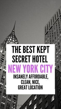 the best kept secret hotel in new york city insalely afforable, clean, nice, great location