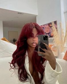 Black Women Red Hair, 21st Birthday Hairstyles, Ig Model, Baddie Hairstyles, Black Girls Hairstyles, Aesthetic Hair, Weave Hairstyles