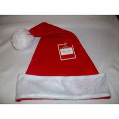 Adult Medium Red Felt Santa Christmas Hat White Trim Stocking Cap Pom Pom Measures Approximately 17" From Rim To Pom Pom. Opening Is 12" Laying Flat. Red Holiday Hats For Winter, Red Christmas Hat For Festive Occasions, Red Christmas Cap, Led Tree Topper, Christmas Village Lights, Felt Santa, Red Buffalo Check, Cowboy Christmas, Stocking Cap