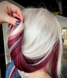 15 Ways to Style Blonde Hair with Red Underneath in 2024 – HairstyleCamp Blonde Hair Red Underneath, Hair With Red Underneath, Blonde Hair With Red Underneath, Blonde Hair With Red, Peekaboo Hair Colors, Red Blonde Hair, Hair Color Underneath, Peekaboo Hair, Dyed Blonde Hair