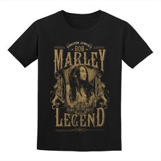 You'll be a legend in this men's Bob Marley Tee. You'll be a legend in this men's Bob Marley Tee. Crewneck Short sleevesFABRIC & CARE Cotton Machine wash Imported Color: Black. Gender: male. Age Group: adult. Pattern: Graphic. Bob Marley Shirts, Bob Marley Legend, Famous Fashion, Bob Marley, Branded T Shirts, Men Short Sleeve, Black Tshirt, Fashion Brand, Hoodie Shirt