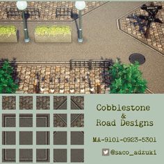 cobblestone and road designs