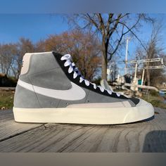 Like New Condition - Vnds - Tried On Condition Ci1167-001 Dropped : 6/20/2019 Deconstructed Look Offers Off White/Sacai Feel No Original Box Feel Free To Message With Questions Same Day Shipping Smoke Free Home 100% Authenticity Or Free Return Shoes Nike Blazer, Cool Grey Color, Blazer Mid 77 Vintage, Nike Blazer Mid 77, Nike Blazer Mid, Blazer Mid, Nike Blazer, Grey Color, Mens Shoes Sneakers