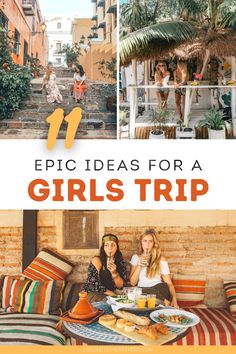 Best Girls Trip Destinations, Girls Trip Ideas, Bachelorette Party Destinations, Girls Trip Gifts