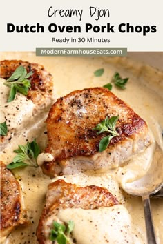 creamy dijond dutch oven pork chops recipe in 30 minutes