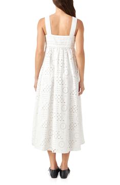 This all-cotton dress features delicate broderie anglaise for a sunshine-ready look while side pockets provide storage for your essentials. Square neck Sleeveless Side-seam pockets Cotton lining 100% cotton Hand wash, dry flat Imported English Factory, Cotton Sundress, Cotton Dress, Cotton Dresses, Square Neck, Sundress, Top Brands, Hand Wash, Nordstrom