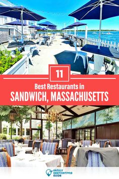 the best restaurants in sandwich, massachusetts with text overlay that reads 11 best restaurants in sandwich, massachusetts