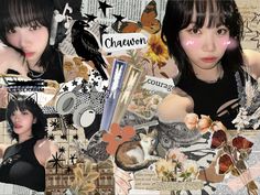 Chaewon Laptop Wallpaper, Lesserafim Ipad Wallpaper, Le Sserafim Ipad Wallpaper, Ipad Pro Wallpaper 12.9 Aesthetic, Kpop Ipad Wallpaper, Scrapbook Wallpaper