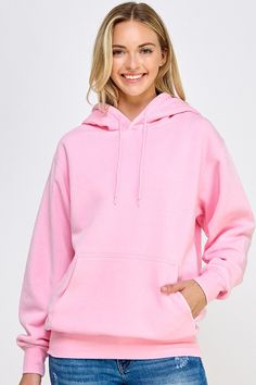 DETAILS: Oversized Pink Fleece Hoodie Pink Fleece, Basic Hoodie, Lifestyle Clothing, Casual Fit, Athletic Wear, Dress Romper, Pocket Detail, Fleece Hoodie, Long Sleeve Hoodie