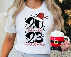 Christmas Printed Shirts, Christmas Shirts 2023, Christmas Tshirt Ideas Family, Merry Shirt, Winter T Shirt, Cricut Christmas Ideas