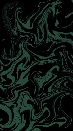 an abstract black and green background with swirls