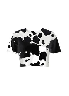 cow print crop top Cow Print Crop Top, Plus Size Kawaii, Cow Outfits, Plus Size Clothing Stores, Cow Boy, Print Crop Tops, Cow Print, Pink Print, Crop Tee