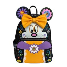 Brand New! Black Minnie Mouse Bag For Back To School, Black Disney Backpack For Disney Fan Events, Disney Minnie Mouse Backpack, Black Mickey Mouse Backpack For Disney Fan Events, Traditional Mexican Art, My Little Pony Backpack, Loungefly Purse, Disney 50th Anniversary, Sequin Backpack