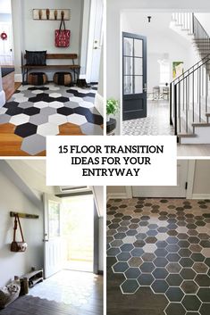 the floor transition ideas for your entry way