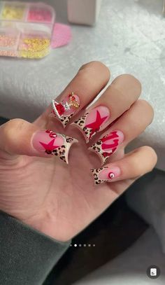 Junk French Tip Nails, Tapered Duck Nails, Advanced Nail Art, Nails Acrylic Y2k, I Love Me Nails, Christmas Nails Black, Duck Nail Designs, Duck Nails Acrylic, Nails Black Women