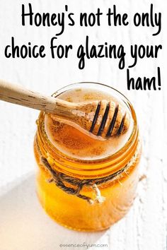 honey is not the only choice for glazing your ham in this postcard