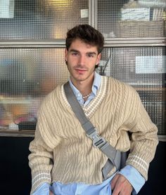 Mens Closet, Create A Wardrobe, Stylish Men Wear, Sweater Looks, Photo Pose For Man, Cute Sweater, Cute Sweaters