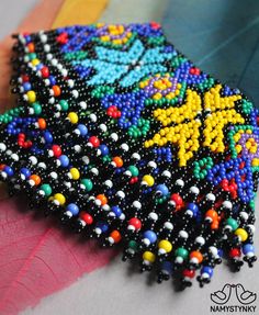 Ukrainian Traditional Necklace Black Star Beaded Collar Necklace Colorful Beaded Necklace Seed Bead Necklace Silyanka Gerdan Boho Beadwork - Etsy Colorful Beaded Necklace, Traditional Necklace, Beaded Collar Necklace, Necklace Colorful, Hippie Necklace, Beaded Collar, Seed Bead Necklace, Necklace Black, Colourful Necklace