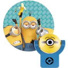 two minion characters are standing next to each other