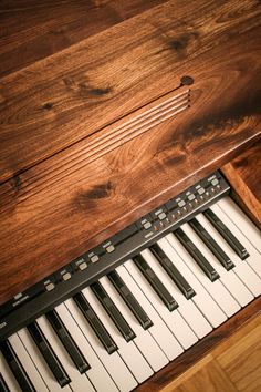 Mars Built Media Producer Credenza in Walnut Turntable Shelf, Keyboard Synthesizer, Piano Desk, Studio Furniture, Wood Cabinets, Ideal Home, Credenza, Mars, Keyboard