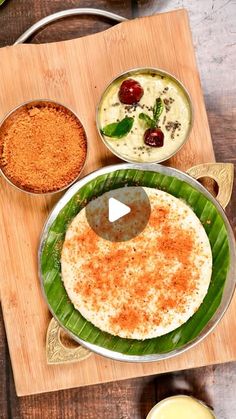 the food is prepared and ready to be eaten on the table with other dishes around it