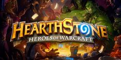 the logo for hearth stone's hero of warcraft is shown in this image