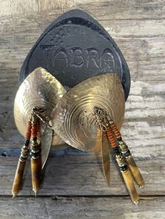 Tabra Artisan Boho Statement Earrings | eBay Unique Ceremonial Brass Earrings, One Of A Kind Brass Dangle Earrings, Handmade Ceremonial Dangle Earrings, Unique Handmade Teardrop Clip-on Earrings, Handmade Vintage Ceremonial Earrings, Artisan Bronze Drop Earrings, Artisan Earrings With Latkans As A Gift, Artisan Drop Earrings With Latkans, Artisan Earrings With Latkans For Gift