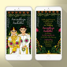 Wedding Invitation Illustration, Invitation Illustration, Wedding Indian