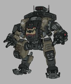 Dieselpunk Mech, Robot Design Sketch, Concept Vehicles Sci Fi, Big Robots, Space Ship Concept Art, 40k Artwork, Mech Suit, Suit Ideas, Cool Robots