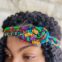 Our colorful and beautiful Ankara print headbands were sewn by our Artisans in Ghana with various Ankara print fabrics to give them a unique design and look.  -Measurement: Approx. 18in, elastic allows it to stretch up to 23in -Color: Multi-color. Yellow, red, purple, gold, green, orange, blue, and black.  -Fabric: Ankara fabric Five color options to choose from, order or order them all! Beautiful and vibrant colors! The headbands are handmade by our artisans in Ghana. The proceeds from this sal Ankara Headband, Dutch Wax Print, Colorful Headbands, Nautical Knots, Hair Wrap Scarf, Ankara Print, Fabric Headbands, Ankara Fabric, African Jewelry