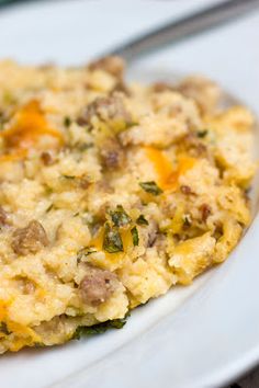 a close up of a plate of food on a table