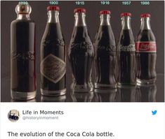 the coca cola bottles throughout the years