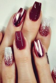 Valentine Nails, Pretty Nail Art Designs, Fabulous Nails, Classy Nails, Pretty Acrylic Nails