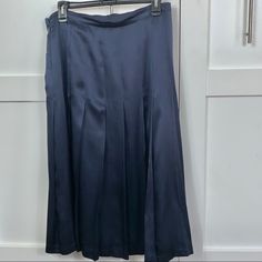 Designer Skirt Silk Deep Navy Designer Skirt, Skirt Silk, Silk Skirt, Skirt Design, Women Skirts Midi, Midi Skirt, Womens Skirt, Color Blue, Blue Color