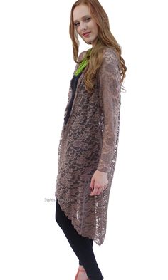 Connie Victorian Modern Vintage Lace Cardigan Duster In Brown Victorian Modern, Open Bust, Lace Cardigan, Black Tie Event, Style Cardigan, Basic Outfits, Vintage Lace, Black Tie, Modern Vintage