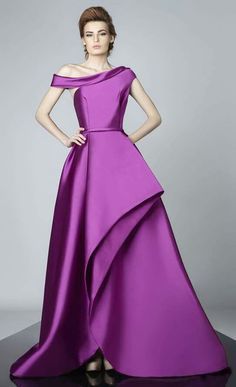 Orchid Fashion, Edward Arsouni, High Fashion Dresses, 2016 Fall, Gown Pattern, Evening Outfits, Gorgeous Gowns, Purple Fashion