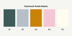 the color scheme for patchwork pets palette