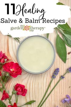 Keep your skin moisturized with all-natural ingredients? Switch from your regular drugstore moisturizers to these DIY salve and balm recipes. Healing Salve Recipe Essential Oils, Diy Skin Healing Salve, Burn Salve Diy, Diy Basil Salve, Mugwort Salve Diy, Muscle Salve Recipe, Diy Tattoo Balm Recipe, Sleep Salve Recipe, Beeswax Salve Recipe