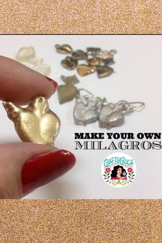 milagros casting resin Milagros Charms, Casting Resin, Heritage Crafts, Resin Craft, Resin Casting