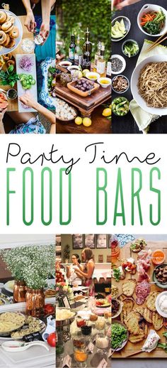 party time food bars are great for an outdoor gathering