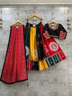 Choli Navratri, Garba Chaniya Choli, Bandhej Print