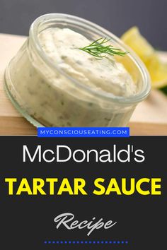 Tartar sauce with a sprinkle of herbs Mcdonald’s Tartar Sauce Recipe, Tater Sauce Recipe, Home Made Tartar Sauce, Apple Dumpling Recipe