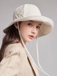 White Flat Brim Sun Hat For Outdoor, White Sun Hat With Short Brim For Outdoor, White Outdoor Sun Hat With Short Brim, Adjustable White Bucket Hat For Everyday, White Bucket Hat With Short Brim For Outdoor, White Outdoor Bucket Hat With Short Brim, White Sun Hat For Spring Outdoor, White Flat Brim Bucket Hat For Outdoor, White Spring Sun Hat For Outdoor Use