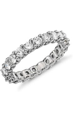 Introducing our exquisite 925 Solid Sterling Silver 3.5mm Round Brilliant Cut Cubic Zirconia Eternity Band! Crafted with utmost precision and attention to detail, this stunning piece is designed to captivate and enchant. Made from high-quality 925 solid sterling silver, this eternity band showcases a dazzling array of 3.5mm round brilliant cut cubic zirconia stones. Each stone is carefully hand-set to ensure maximum sparkle and brilliance, creating a truly mesmerizing effect. With its timeless d Engagement Anniversary, Eternity Band, Real Diamonds, Eternity Bands, Anniversary Rings, Round Brilliant, Timeless Pieces, Wedding Rings Engagement, Cubic Zirconia