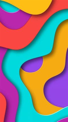 an abstract colorful background with curved shapes