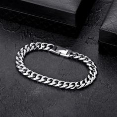 Shine with Laie everywhere you go! Shop now! Miami Cuban Link Bracelets are one of the most popular and durable styles, now available for 10mm links. Made of stainless steel and Double Electronic PVD Plating, this 8mm rapper cuban link bracelet is definitely a perfect choice for both rappers and hip-hop fans! DETAILS Material: Stainless Steel Stone Type: Double Electronic PVD Plating Length (inch): 6.5"/7"/7.5"/8"/8.5" Width: 8mm Grab your iced out jewelry at prices that don't break the bank! Ou Hip Hop Chains, Cuban Bracelet, Cuban Link Bracelet, Bracelet Size Chart, Rhinestone Material, Miami Cuban Link, Miami Cuban, Stylish Earring, Hip Hop Jewelry