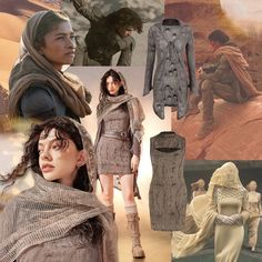 Desert Costume Design, Mysterious Halloween Costumes, Desert Gothic Fashion, Desert High Fashion, Dune Couple Costume, Dune 2 Outfits, Desert Gothic Aesthetic, Desert Punk Fashion, Warrior Inspired Outfit