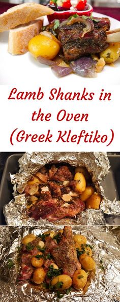 lamb shanks in the oven with greek klefiko