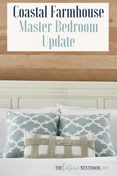 Update Your Foyer To A More Elegant Space - The Latina Next Door Coastal Farmhouse Master, Nautical Bedroom Master, Farmhouse Coastal Bedroom, Coastal Farmhouse Bedrooms, Costal Farmhouse, Coastal Farmhouse Bedroom, Bedroom Coastal, Coastal Farmhouse Decor, Nautical Bedroom